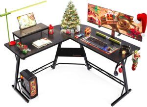 最适合桌面工作站 Casaottima Gaming Desk L Shaped Computer Desk
