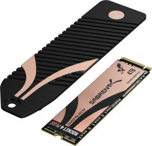 最佳 PS5 固态硬盘 Sabrent Rocket 4 Plus + M.2 NVMe SSD