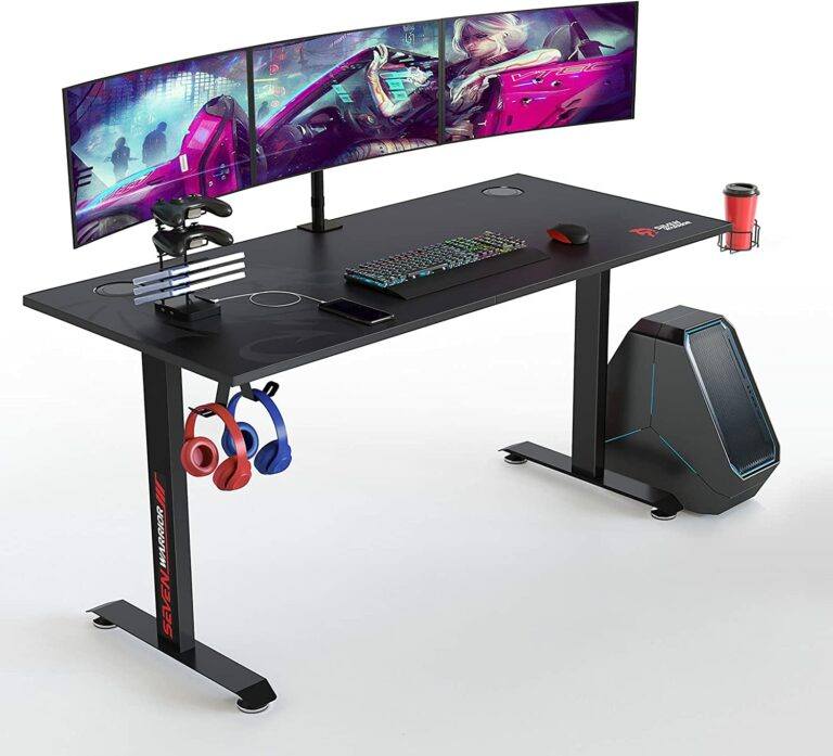 最适合符合人体工程学的游戏桌 SEVEN WARRIOR Gaming Desk 