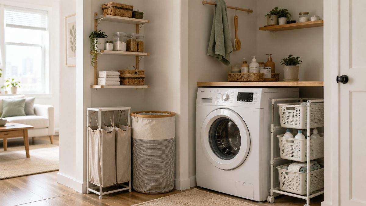 best laundry organizers for small apartments