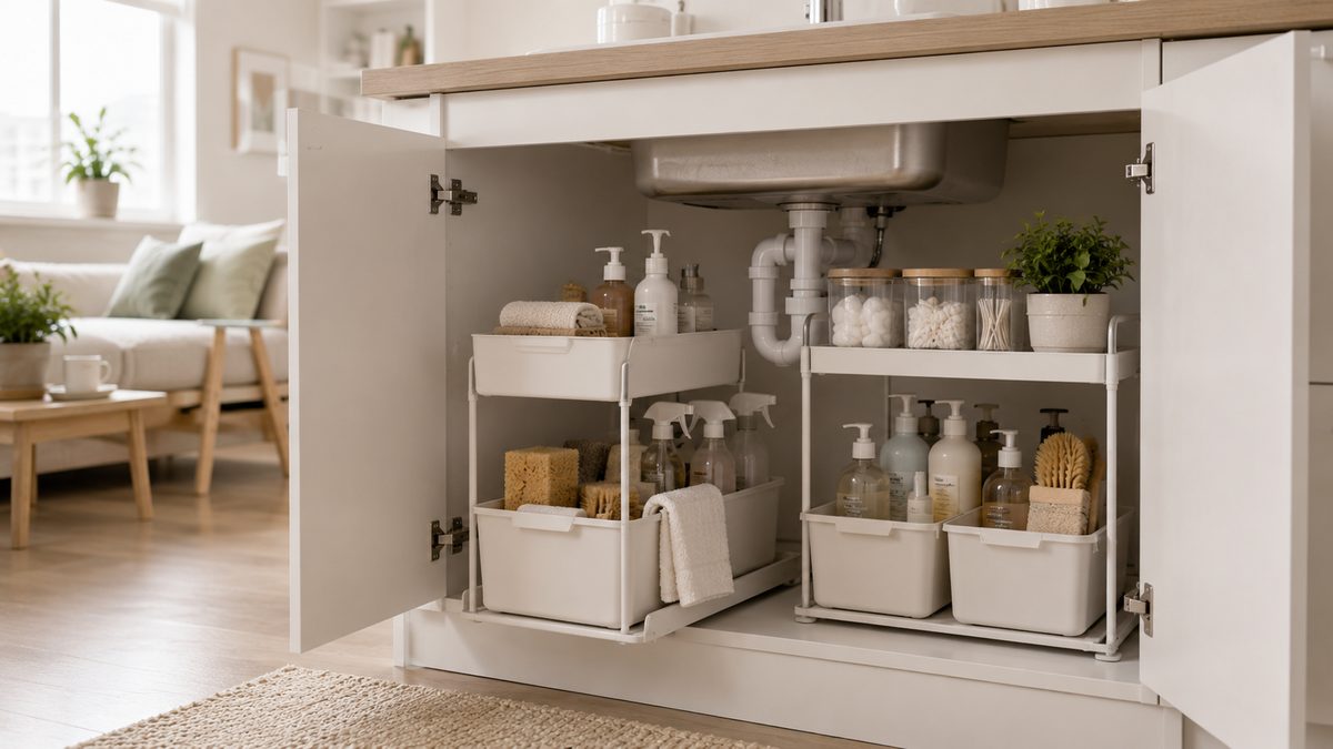 best under sink organizers for small apartments