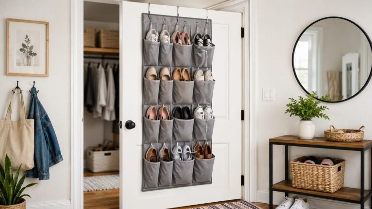 over the door shoe storage ideas small apartments