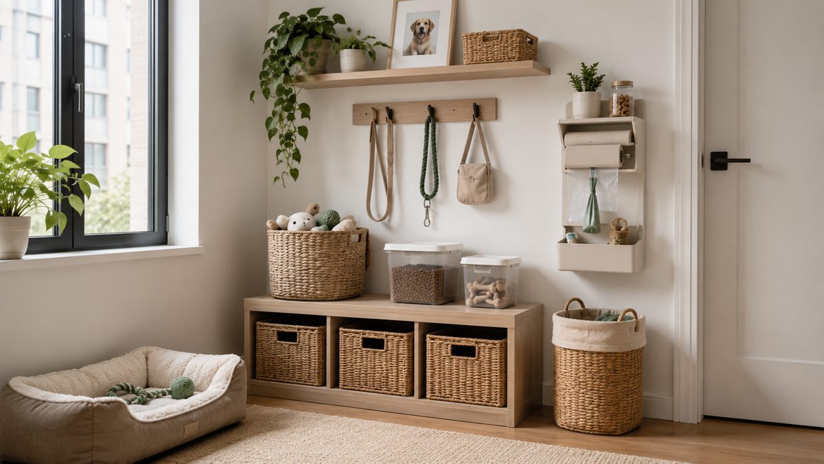 small apartment pet storage ideas