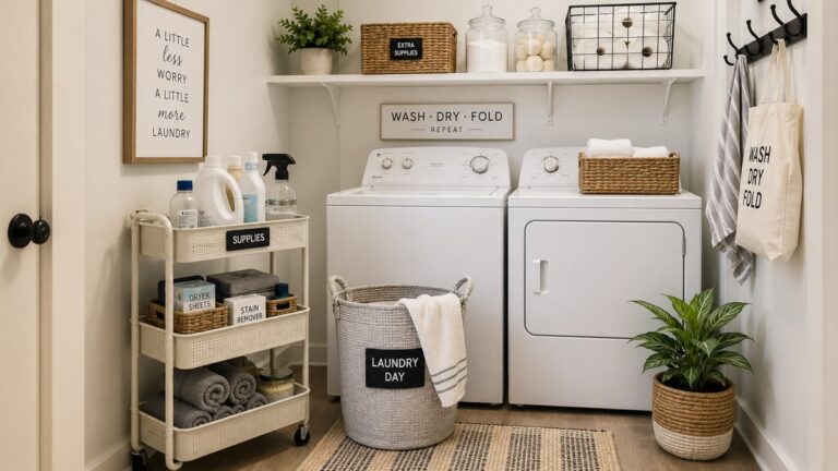 small laundry room organization ideas apartments