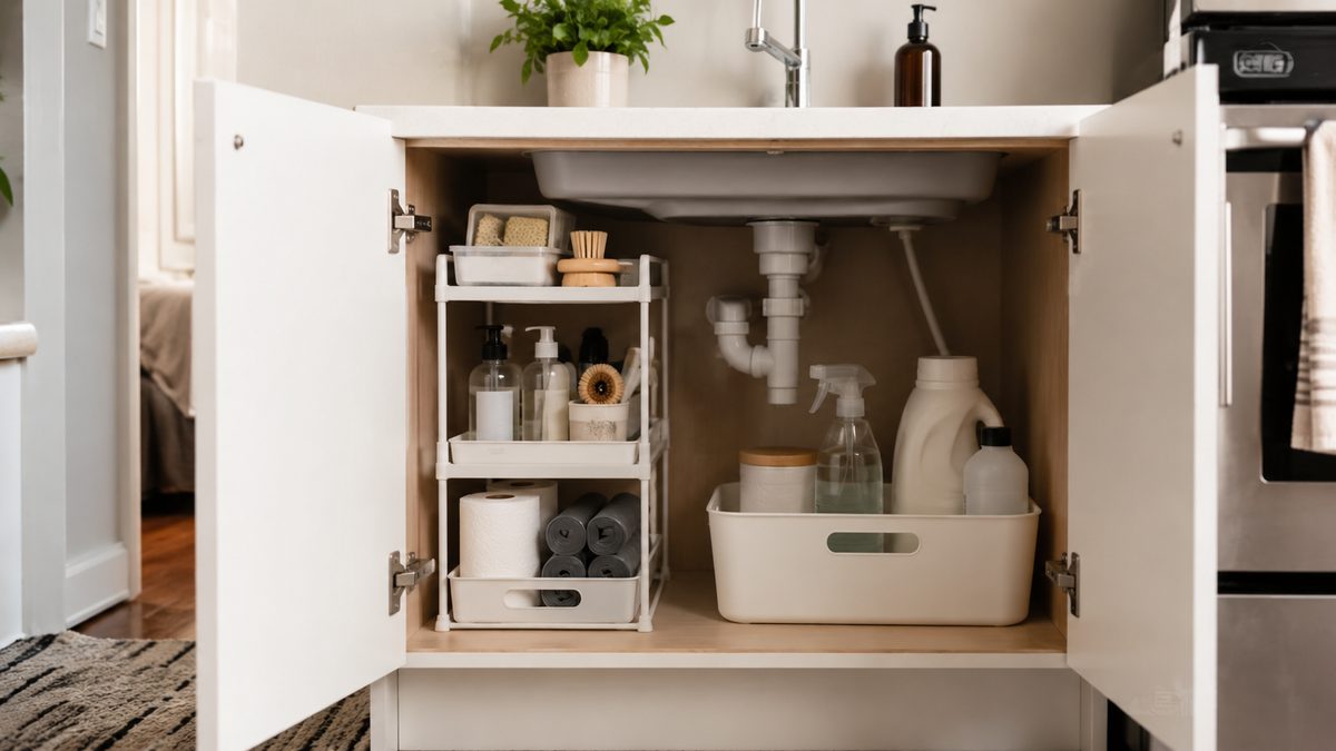 under sink storage ideas small apartments