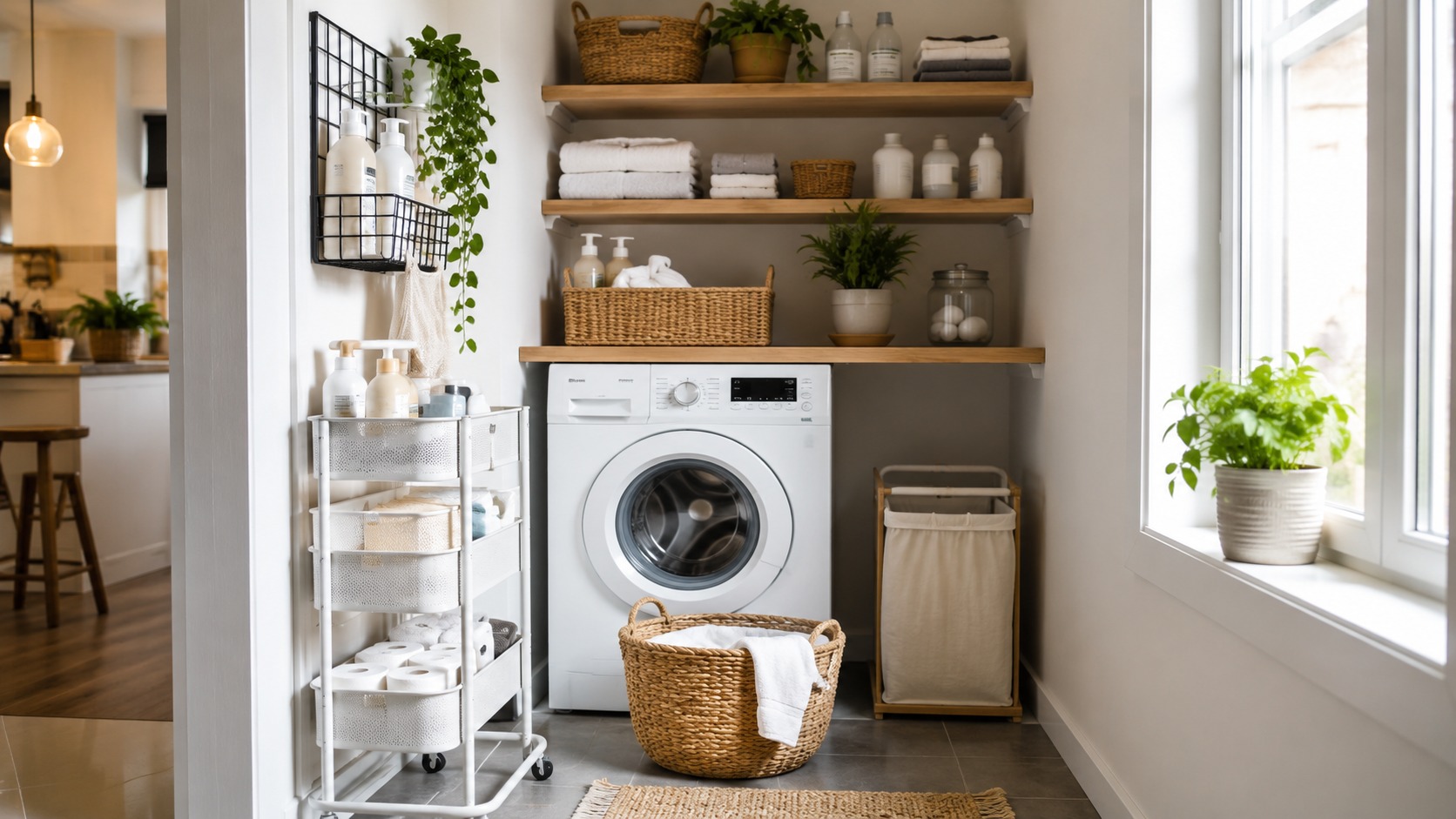 Small apartment laundry organization ideas