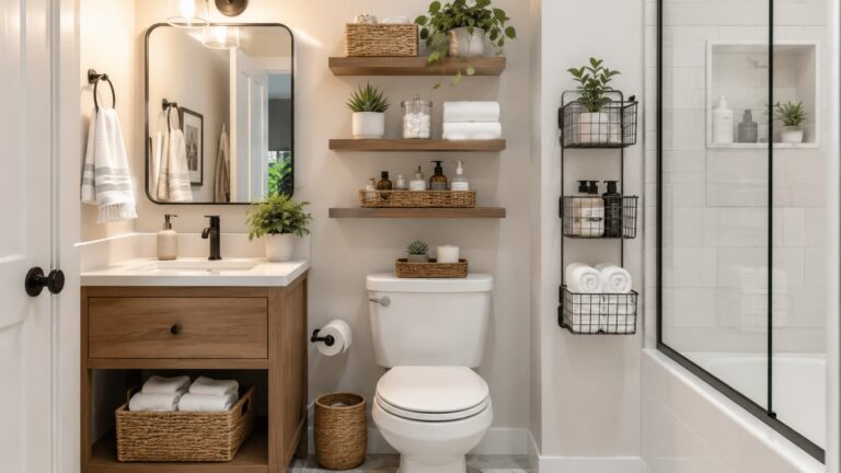 Apartment bathroom storage ideas for small spaces
