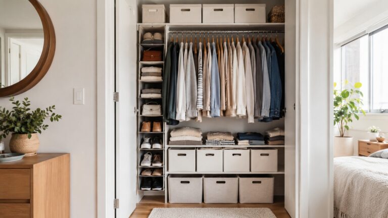 Apartment closet organization ideas for small spaces