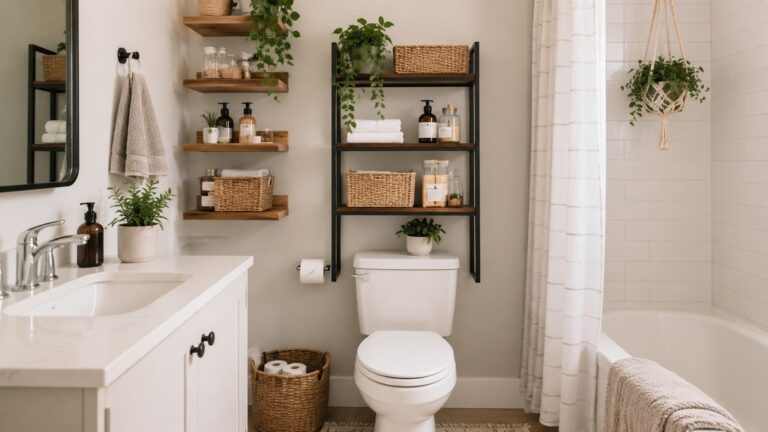 Bathroom storage bins for apartments